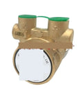 Commercial Rotary Vane Pump Delivers Rock Solid Performance And Smooth Continuous Water Transfer For Heavy Duty Circulation Gear Featuring Self Priming Brass Construction, front view showcasing brass material and connectors.