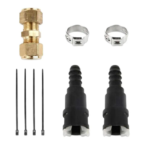 Upgrade Your Ride With This Cool Fuel Line And Vent Tube Kit That Fits Perfectly Like A Glove For A02G Models To Stop Leaks Now brass fuel line kit with clamps and tube fittings