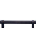 Oil Rubbed Bronze Straight Bar Cabinet Pull 6.63 Inch Length, 5 Inch Hole Center, 1.32 Inch Projection, 10 Pack, front view