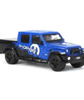 2021 Gladiator Pickup Truck Diecast Model 1 64 Scale With Tonneau Cover And Off Road Bumpers Blue And Black Blue Collar Collection