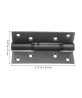 Self Closing Stainless Steel Door Hinge With Hydraulic Buffer And Strong Spring 90 Degree Positioning Hidden Door Hinge shown flat