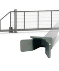Slide Gate End Retainer And Catch for 2 Inch Wide Heavy Duty Steel Universal Gate Stopper, stabilizes sliding gates.