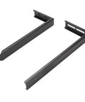 Heavy Duty Fence Post Repair Kit With Steel Stakes For Wooden Fences Inclined Post Fix With Ground Spike shown flat and close-up.