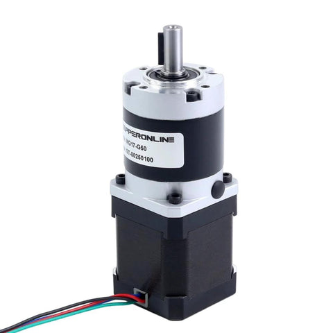 Nema 17 Stepper Motor With Planetary Gearbox Fifty To One Gear Ratio MG Series Built In Shaft Coupling for CNC and 3D Printer