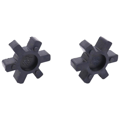 Chamixx black NBR rubber spider center inserts for L-jaw coupling (L099/L100), 2 pcs shown