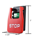 Large Table Saw Push Button Switch With Emergency Stop Cover Heavy Duty Safety Switch 18806, red cover shown