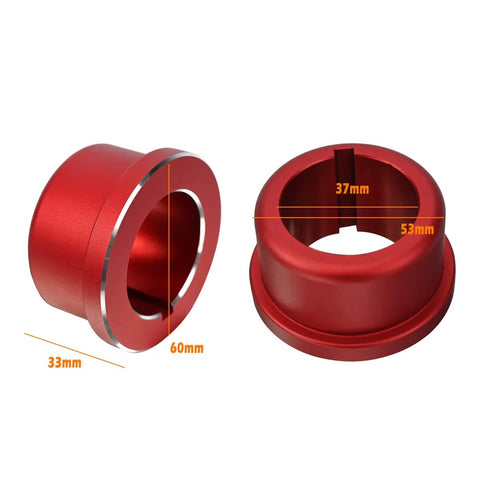 BILLFARO LS timing cover alignment tool set, red aluminum, 2-piece for LS engines (front/rear)