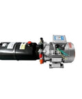 Heavy Duty 380V Hydraulic Power Unit Electric Stacker Lift Cylinder Oil Pump with black tank and silver motor for industrial use.