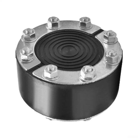 Heavy Duty 80Mm Wire Conduit Grommet With An Adjustable Onion Layer Design For Lock Tight Sealing, rubber plug with steel ring.
