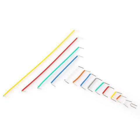 Hassle Free Professional Grade Preformed Jumper Wires With Right Angle Pins For Breadboards and Circuit Prototyping, 14 colors and sizes.