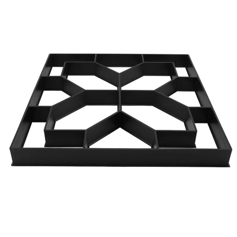 Concrete Stepping Stone Mold Reusable 40x40cm For DIY Paving Paver Cement Garden Patio Lawn Walkways With Custom Patterns And Easy Release No Mess Setup Durable ABS Construction For Long Lasting Outdoor Use, front view.