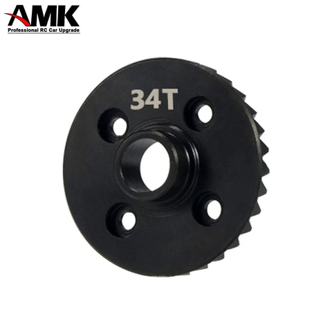 Beefed Up Bevel Gear Overdrive And Underdrive Axle Set For One Tenth RC Crawlers, 34T helical gear in CNC machined steel.