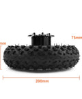 Upgrade Your Dolly Cart With This 24V Dual Drive Electric Conversion Kit. Rubber wheel size 200mm x 75mm for enhanced mobility.