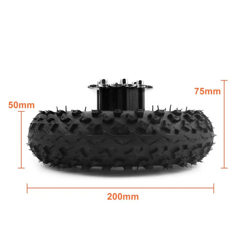 Upgrade Your Dolly Cart With This 24V Dual Drive Electric Conversion Kit. Rubber wheel size 200mm x 75mm for enhanced mobility.
