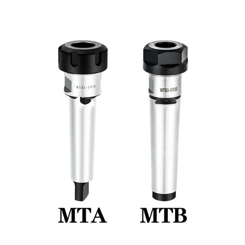 Heavy Duty ER Extension Rod With Morse Taper Adapter For MT Series Collet Chucks, Precision Ground Tool Holder shown.