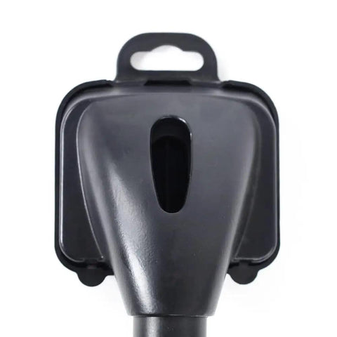 18 Inch Economy Carpet Stretcher Knee Kicker with Protective Buffer Pad, black finish, angled view of foam bumper pad