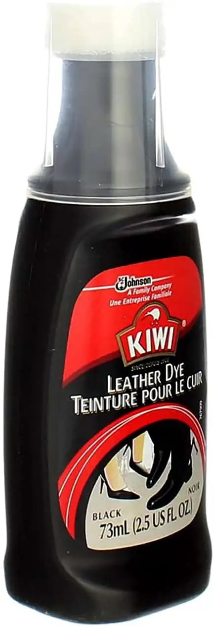 Leather Dye Restorer in Black For Shoes Boots Furniture Jackets Briefcases And More With Sponge Applicator Water Resistant Finish
