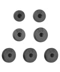 SSNNUU 7-Piece double-flare brake line adapters set; black round inserts labeled 3/16, 1/4, 5/16, 3/8, 7/16, 1/2, 5/8 in