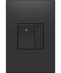 Adorne 450W Paddle Dimmer Switch In Graphite Finish, Rocking On Off Control With Smooth Dimmer Slider, Modern Wall Switch
