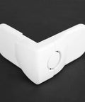 Baby Safety Lock For Cabinets Drawers And Fridge Stick On Adhesive Easy Install No Drill Needed Kid Proof ABS Durable Safe Non Toxic Eco Friendly White