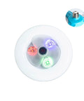 LYLXGHYHP Modern Ceiling Fan with Light for Bedroom Study Room, 3, featuring colorful LED lights with three blades.
