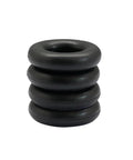 4 Pack Bobbin Winder Rubber Tire O Ring Set For Singer Sewing Machines Replacement Parts Compatible With Models 15-91 66-16 99K 128-3 Includes 1 1/8 In Outer Diameter 9/16 In Inner Diameter And 1/4 In Thick black rubber rings stacked