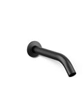 Components Wall Mount Bath Spout Non Diverter Matte Black Finish With NPT Connection sleek curved design