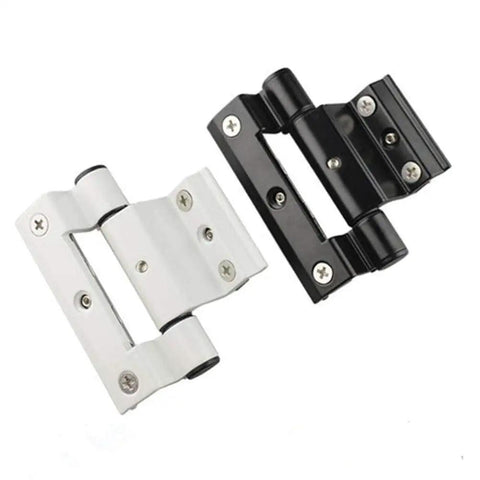 Black and white Broken Bridge Aluminum Alloy Window Hinge For 50 Type Doors And Windows With Insulation Hinge Design One Piece Force Closing Mechanism