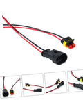 Grab These Sweet 12 Piece Auto Electrical Quick Connectors To Spice Up Your Wire Harness Kit With Gnarly Weather Proof Seals For Durable Car Maintenance. 12-piece black and red waterproof car wiring connectors with sealed terminals