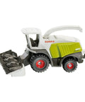 Claas Forage Harvester Toy Model With Metal Frame And Plastic Body In White And Green, Swiveling Ejection Pipe, Rugged Build