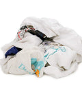 Recycled Multicolor T Shirt Rag Set In A 50 Pound Box Lint Free Cleaning Cloth Rags For Painting And Staining Medium Absorbency