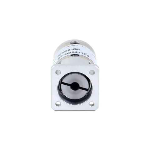 Built Tough Nema 8 Planetary Gearbox Speed Reducer With Four Millimeter Input Shaft And Twenty To One Ratio For Stepper Motors That Run Slick Every Single Time, front view, precision motor component.