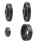 Front Wheel Drive Bearing Removal Tool Set with bushings for on-vehicle bearing replacement, compatible with most FWD cars and small trucks.