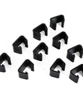 Set of 10 black all-weather Modular Sofa Connector Clip For Sectionals Stabilize Couch Chaise And Joined Seats No Wobble