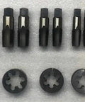 Get Your Plumbing Game On With This Slick 24-Piece BSP And BSPP British Standard Pipe Tap Die Set Ranging From One Eighths To One Inch Featuring HSS Thread Cutting Tools For Serious Repairs And Fresh Threads In Both Home And Professional Engineering. Black HSS BSP taps and dies set arranged by size
