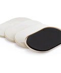 Hassle Free Furniture Sliders For Carpet And Hard Floors 30 Pack Smooth glide pads in beige and black for easy heavy moving.