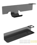Wall Mounted Floor Jack Stand Storage For Racing Jacks 1.5 To 3 Tons, Universal Wall Rack Mount Brackets shown with screws