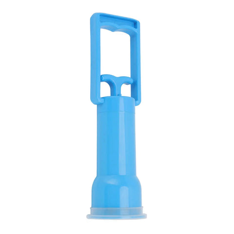 PP Material Piglet Breathing Pump For Newborn Piglets, Easy Use Manual Ventilator For Pig Farm, blue PP plastic handheld model