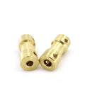 Copper Motor Shaft Coupler For RC Boats And Robots, 2.3mm To 2.3mm Fit, Durable Copper Joint Connector For Marine Vehicles And Cars, Provides Smooth Torque Transmission And Versatile Size Range Including 2mm 3mm 3.175mm 4mm 5mm 6mm, brass shaft couplers