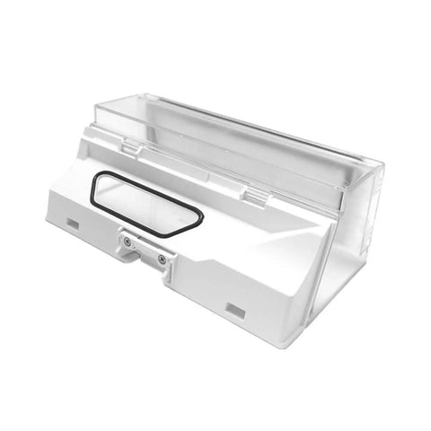 Heavy Duty Dust Box Compatible With Roborock S5 S6 T6 Robot Vacuum Cleaner Replacement Parts with transparent design.