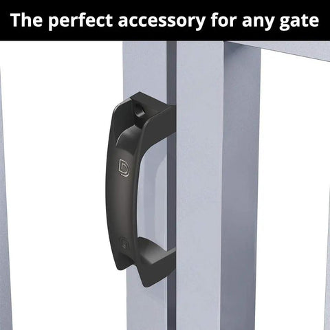 Reversible Gate Handle That Works For Right Or Left Handed Use With Side Fixing Legs for Rock Solid Install on Square Post Gate