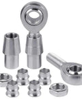2 Pack 3/4 Inch Left Hand Thread Chromoly Heim Rod End Joint Kit Including Spacers for steering replacement components.