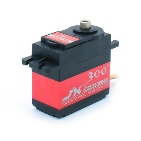 25kg Metal Gear Brushless Digital Servo with CNC Aluminum Shell and Dual Ball Bearings for RC Cars, 300 Degree Rotation