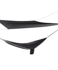 Heavy Duty Camping Hammock With Rain Fly Tarp And Mosquito Net 440 Lb Capacity Portable Tree Hammock For Backpacking Hiking And Travel Includes 2 Tree Straps