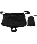 Collapsible Water Bucket For Camping And Travel Foldable Wash Basin With Storage Bag Backpackable Portable 8.5L Nylon Tub Black