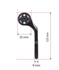 Out Front Aluminum Bicycle Computer Mount for Garmin Edge 200 500 510 800 810 1000 GPS dimensions and CNC machined design