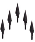 Pack Of 6 120 Grain Traditional Archery Broadheads For Compound Bow Hunting, razor sharp fixed blade arrow tips displayed