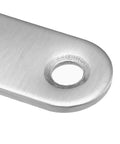 Close-up of silver tone 10 Pack Repair Plates 37mm By 16mm Flat Mending Brackets Connector For Wood Metal Furniture DIY Projects