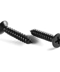 Real-Deal Heavy Duty Size 12 X 3/4 Inch Wood Screws 100 Piece Pack Self Tapping 304 Stainless Steel Flat Phillips Heads, showing two screws.