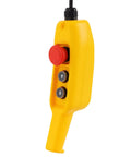 Powerful Heavy Duty Electric Chain Hoist 2200 Lbs Lift With 10 Ft Range And 1300W Motor For Garage Overhead Crane Work That Really Gets The Job Done Smoothly, yellow remote control.